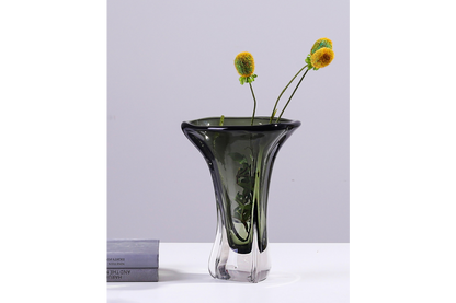 Green Glass Vase