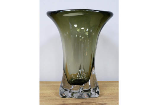 Green Glass Vase