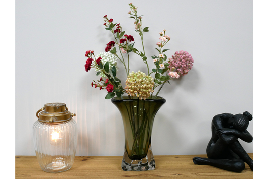 Green Glass Vase