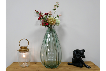 Light Green Tall Glass Vase