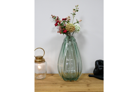 Light Green Tall Glass Vase