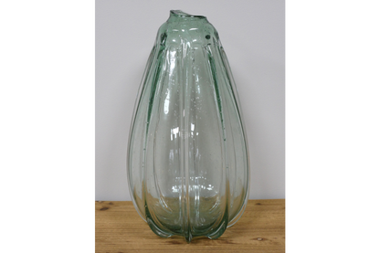 Light Green Tall Glass Vase