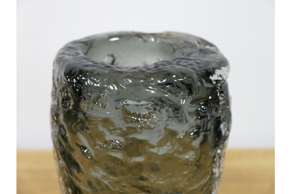 Small Black Glass Vase