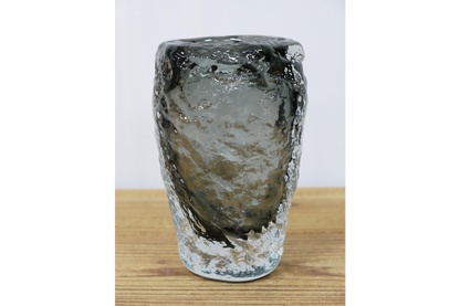 Small Black Glass Vase