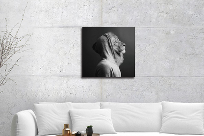 Lion In Hoodie Wall Art - Mini