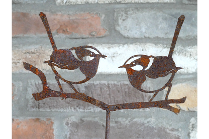 Rusty 2 Bird Stake