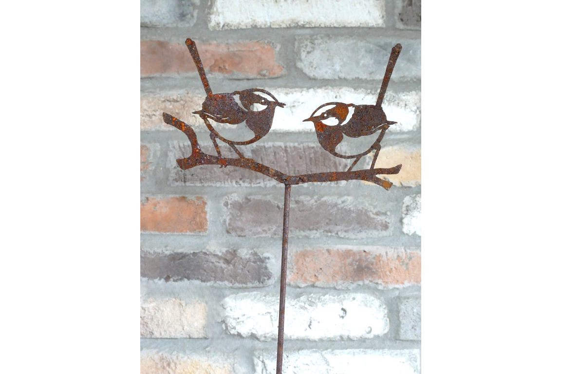 Rusty 2 Bird Stake