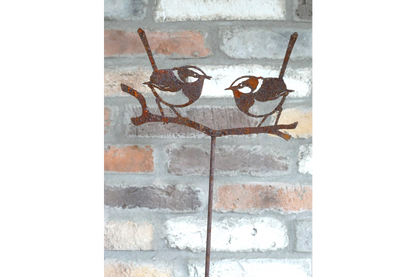 Rusty 2 Bird Stake