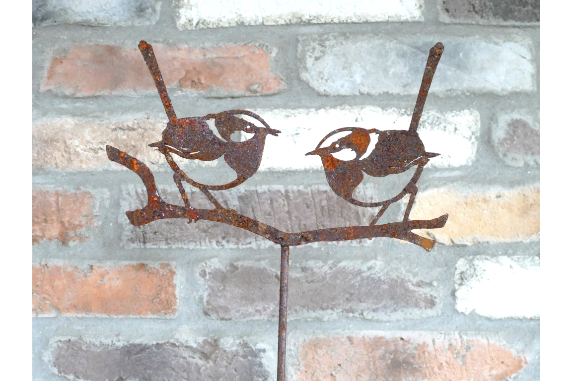 Rusty 2 Bird Stake