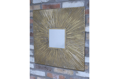 Square Sunburst Mirror