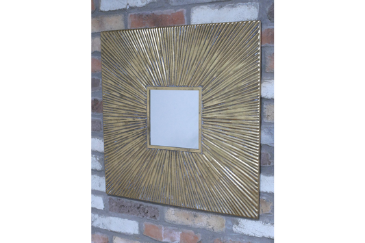 Square Sunburst Mirror