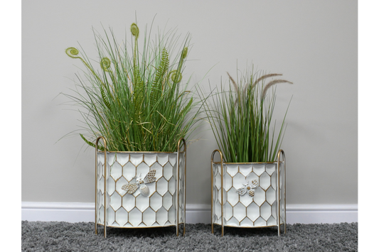 Set Of 2 Bee Planters