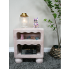 Light Pink Bedside Cabinet