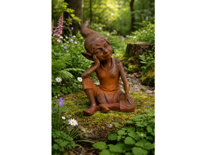Rusty Cast Iron Elf