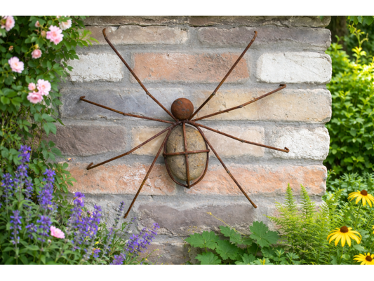 Rusty Spider Wall Decoration