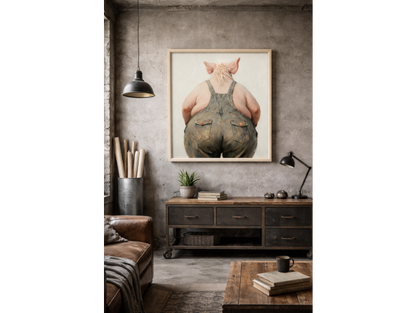Pig With Mohawk