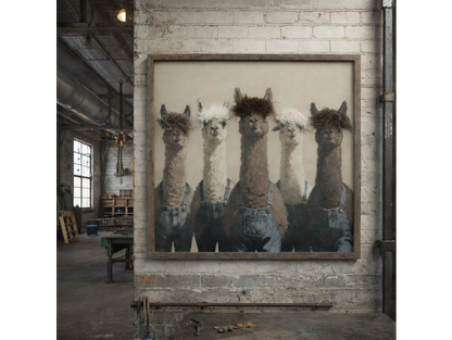 Llama's In Dungarees