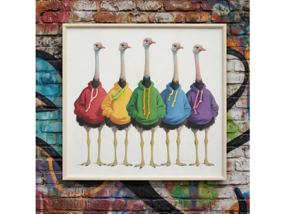Emu's In Hoodies