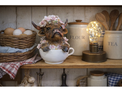 Highland Cow In Tea Cup