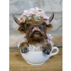 Highland Cow In Tea Cup