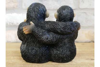 Funny Cheeky Chimpanzees Middle Finger Ornament Rude Monkey Figurine