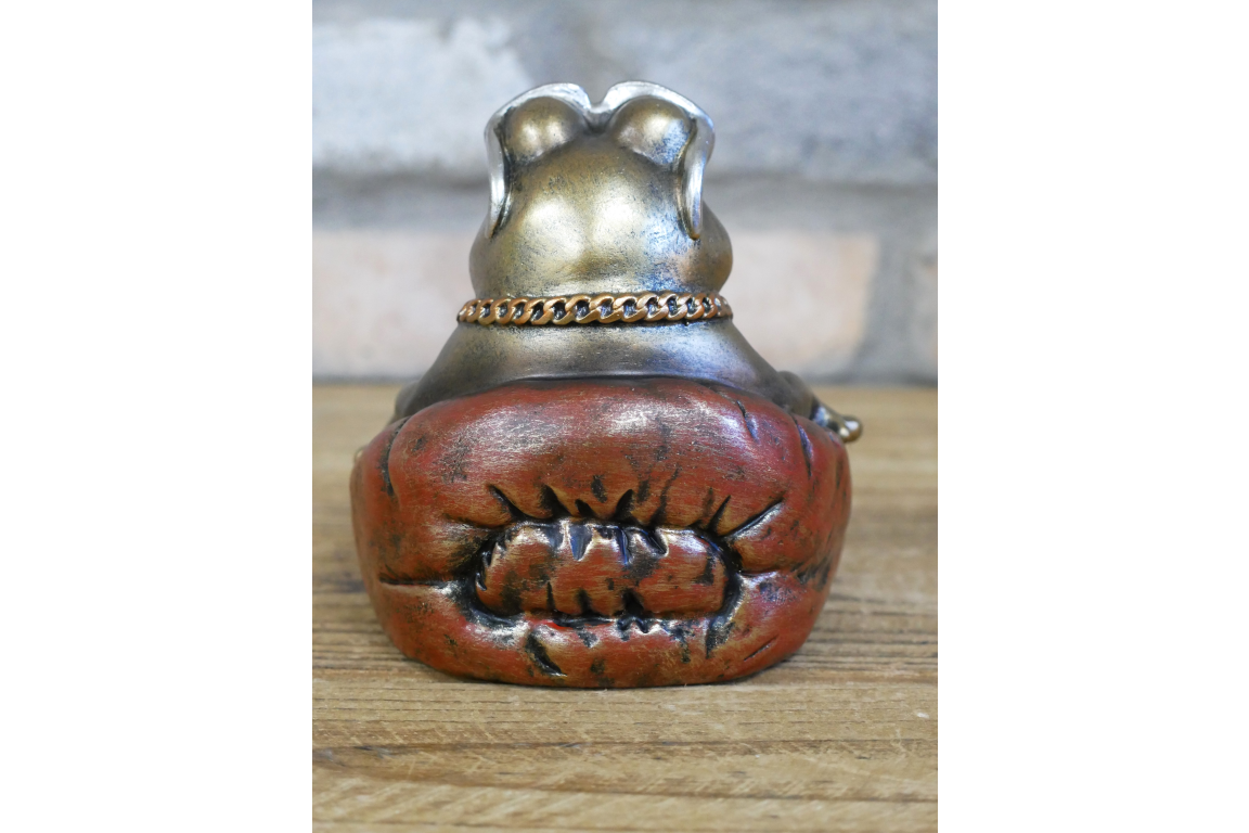 Cool Frog with Sunglasses Resin Ornament Funny Smoking Toad Figurine