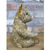 Highland Cow Wine & Glass Holder - Gold