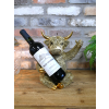 Highland Cow Wine & Glass Holder - Gold