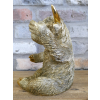 Highland Cow Wine & Glass Holder - Gold