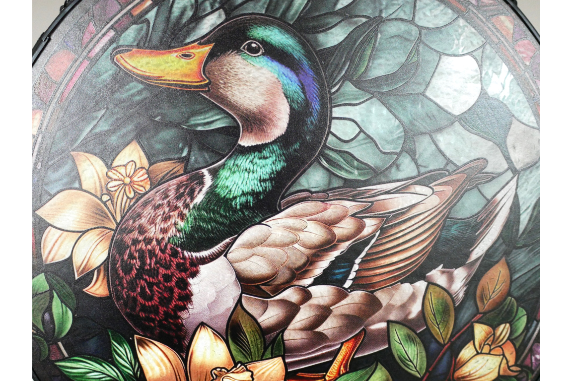Mallard Duck Stained Glass Suncatcher Hanging Window Panel Ornament
