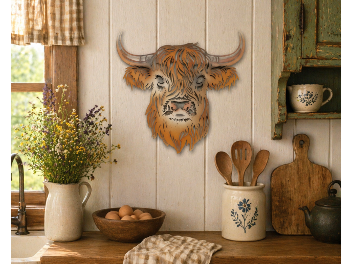 Cow Head Wall Decoration
