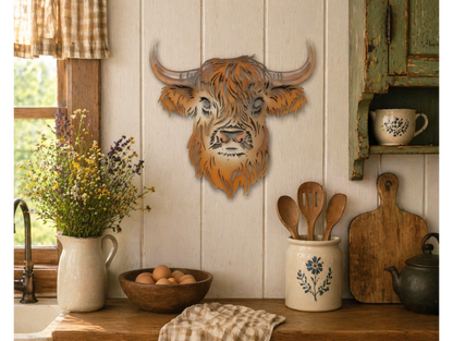 Cow Head Wall Decoration