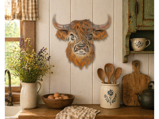 Cow Head Wall Decoration
