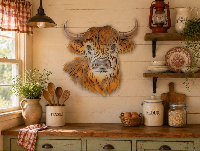 Cow Head Wall Decoration