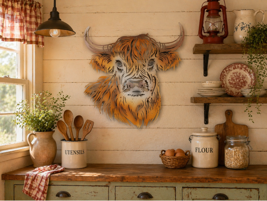 Cow Head Wall Decoration