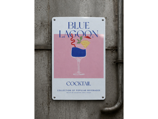 Blue Lagoon - Tin Sign