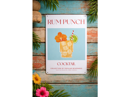 Rum Punch - Tin Sign