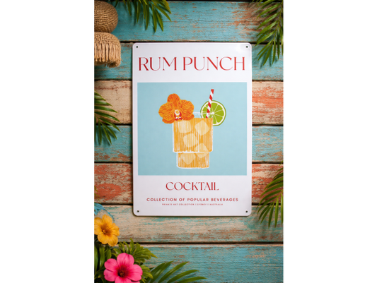 Rum Punch - Tin Sign