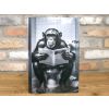 Chimp On The Loo - Tin Sign