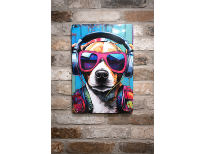 DJ Dog - Tin Sign