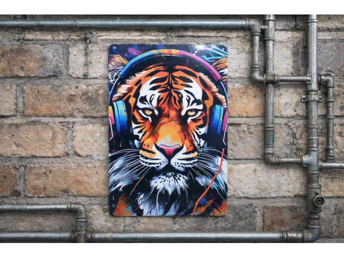 DJ Tiger - Tin Sign