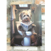 Dog On The Loo - Canvas