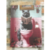 Cat On The Loo - Canvas