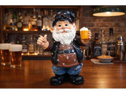 Gnome Drinking Beer