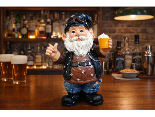 Gnome Drinking Beer