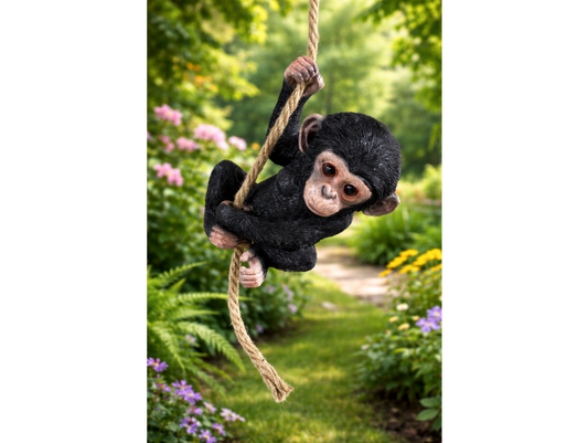 Baby Monkey On A Rope