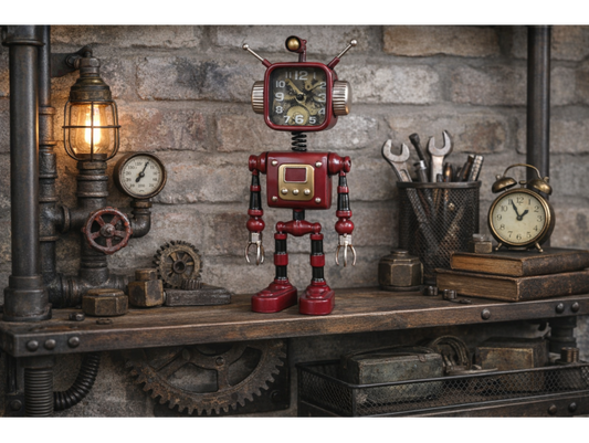 Red Robot Clock