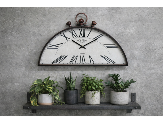 Half Round Clock