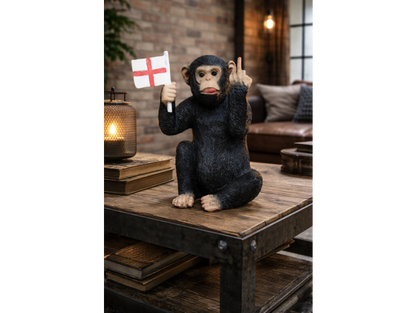Up Yours Monkey With Flag