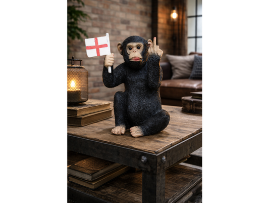 Up Yours Monkey With Flag